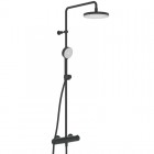 Oras Nova zestaw natryskowy termostatyczny czarny mat 7402U-33