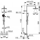 Oras Nova zestaw natryskowy termostatyczny czarny mat 7402U-33