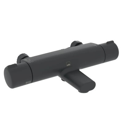 Oras Nova bateria wannowa termostatyczna ścienna czarny mat 7462G-33