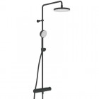 Oras Nova zestaw natryskowy termostatyczny czarny mat 7402-33