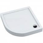 Oltens Vindel brodzik półokrągły 80x80 cm akrylowy biały 16003000