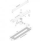 Oltens Langan uniwersalny 2w1 odpływ liniowy 60 cm 30001000