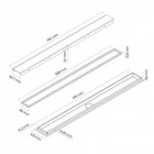 Oltens Langan uniwersalny 2w1 odpływ liniowy 60 cm 30001000