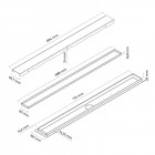 Oltens Langan odpływ liniowy 70 cm odwracalny 30002000