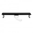 Oltens Langan odpływ liniowy 60 cm odwracalny czarny mat 30005300