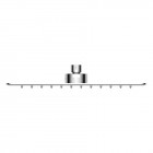 Oltens Sondera deszczownica 30x30 cm kwadratowa chrom 37003100