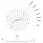 Oltens Vindel deszczownica 25 cm okrągła chrom 37000100