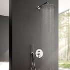 Oltens Sondera deszczownica 30 cm okrągła chrom 37002100