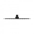 Oltens Vindel deszczownica 25 cm okrągła czarny mat 37000300