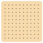 Oltens Vindel deszczownica 30x30 cm kwadratowa złoty połysk 37001800