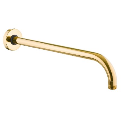 Oltens Lagan ramię deszczownicy 40 cm okrągłe złoty połysk 39400800