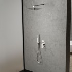 Oltens Lagan ramię deszczownicy 40 cm prostokątne chrom 39401100