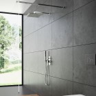 Oltens Lagan ramię deszczownicy 40 cm prostokątne chrom 39401100