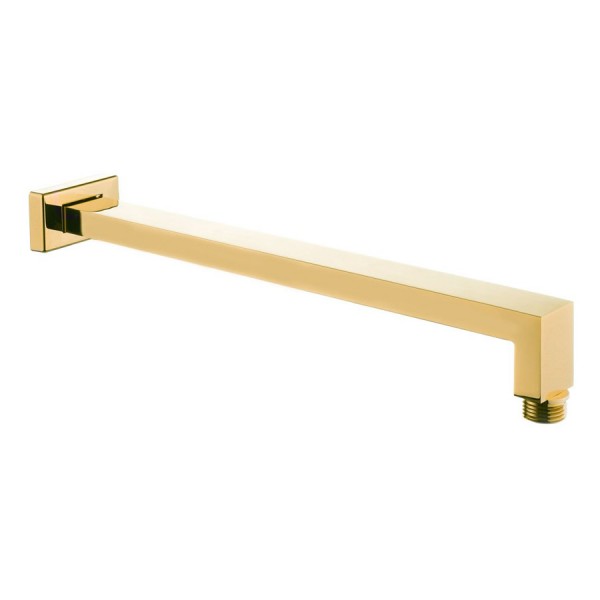 Oltens Lagan ramię deszczownicy 40 cm prostokątne złoty połysk 39401800