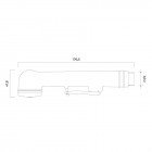 Oltens Rhine słuchawka prysznicowa do baterii umywalkowej lub bidetowej chrom 37600100
