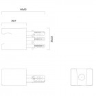 Oltens Gide uchwyt prysznicowy chrom 37400100