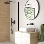 Oltens Ronneby wąż prysznicowy 125 cm czarny mat 37200300