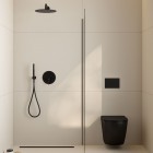 Oltens Ronneby wąż prysznicowy 125 cm czarny mat 37200300