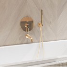 Oltens Ronneby wąż prysznicowy 125 cm złoty połysk 37200800