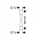 Oltens Driva EasyClick Gide zestaw prysznicowy chrom/biały 36007110