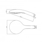 Oltens Saxan Easy Click Alling 60 zestaw prysznicowy chrom 36000100