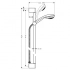 Hansgrohe Crometta 85 zestaw natryskowy 0,65m lub 0,90m 27763000