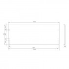 Oltens Vernal blat 120 cm biały połysk 63003000