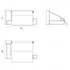 Oltens Tved uchwyt na papier toaletowy chrom 81104100