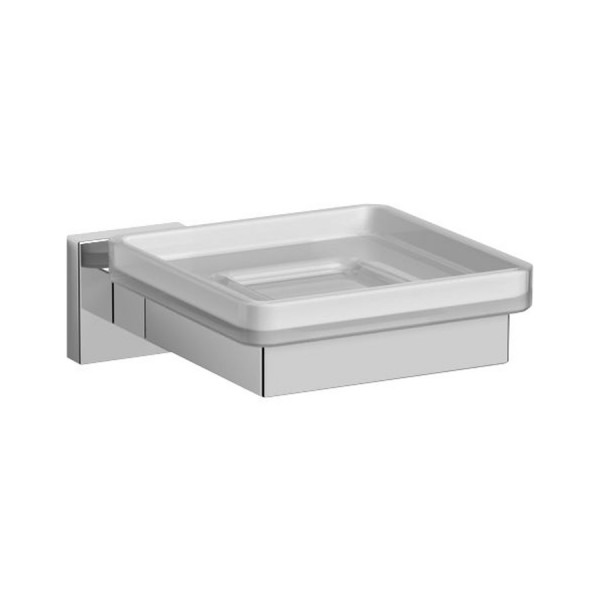 Oltens Tved mydelniczka z uchwytem szkło szronione/chrom 84101510