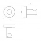 Oltens Eman haczyk na ręcznik chrom 80006100