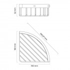 Oltens Elva koszyk łazienkowy narożny chrom 85100100