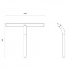 Oltens Glomma ściągaczka do wody chrom 99002100