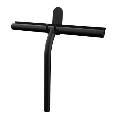 Oltens Glomma ściągaczka do wody z uchwytem czarny mat 99001300