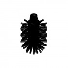 Oltens główka szczotki do WC zapasowa czarna 82900300