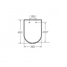 Roca Meridian deska WC A8012A000B