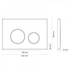 Oltens Lule przycisk spłukujący do WC biały 57102000