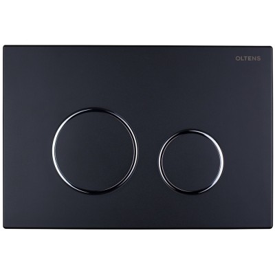 Oltens Lule przycisk spłukujący do WC czarny mat/chrom/czarny mat 57102300