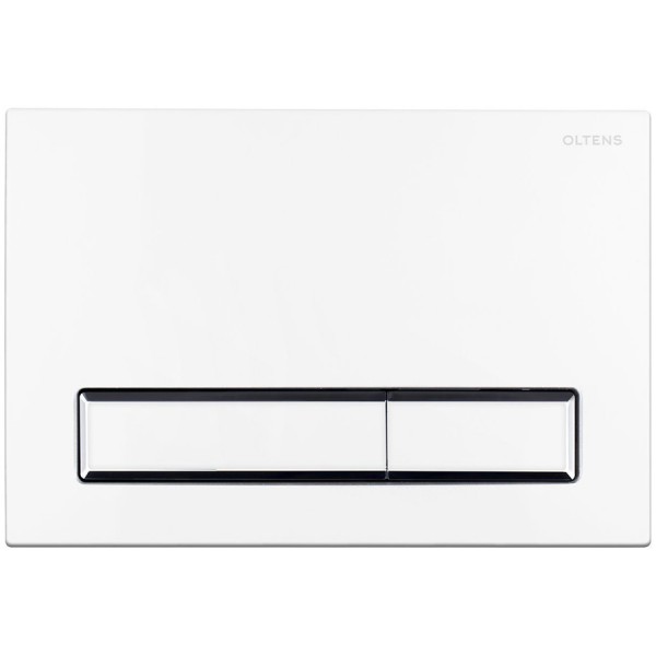 Oltens Torne przycisk spłukujący do WC biały/chrom/biały 57103000