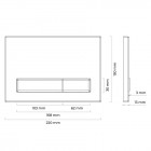 Oltens Torne przycisk spłukujący do WC biały 57101000