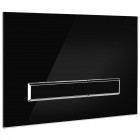 Oltens Torne przycisk spłukujący do WC szklany czarny/chrom/czarny 57200300