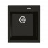 Oltens Gravan zlewozmywak granitowy 1-komorowy 47x51,5 cm czarny mat 72001300