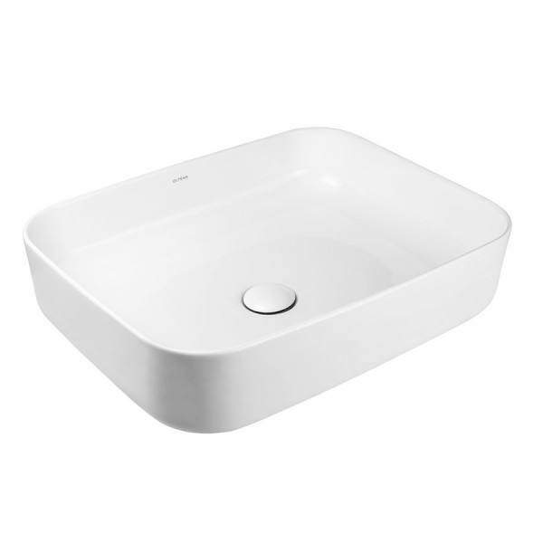 Oltens Hadsel umywalka 50x40 cm nablatowa prostokątna biała 40308000