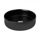 Oltens Lagde umywalka 35,5 cm nablatowa okrągła czarny mat 40304300