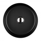 Oltens Lagde umywalka 35,5 cm nablatowa okrągła czarny mat 40304300