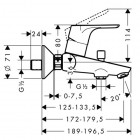Hansgrohe Focus bateria wannowa