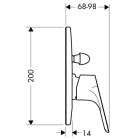 Hansgrohe Focus bateria podtynkowa prysznicowa z przełącznikiem