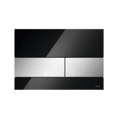 Tece Square przycisk spłukujący do WC szkło czarne/stal 9240806