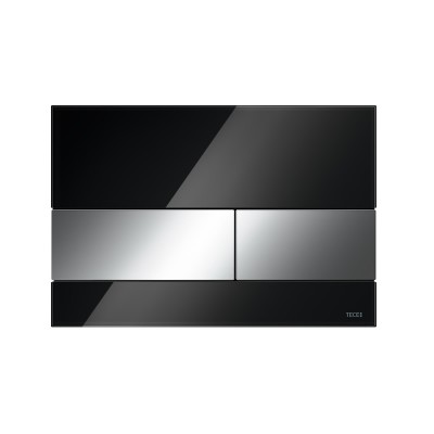 Tece Square przycisk spłukujący do WC szkło czarne/chrom połysk 9240807