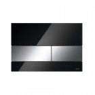 Tece Square przycisk spłukujący do WC szkło czarne/chrom połysk 9240807