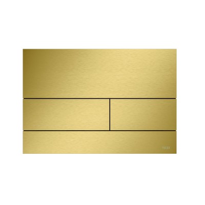 Tece Square II przycisk spłukujący do WC złoty optyczny szczotkowany 9240838